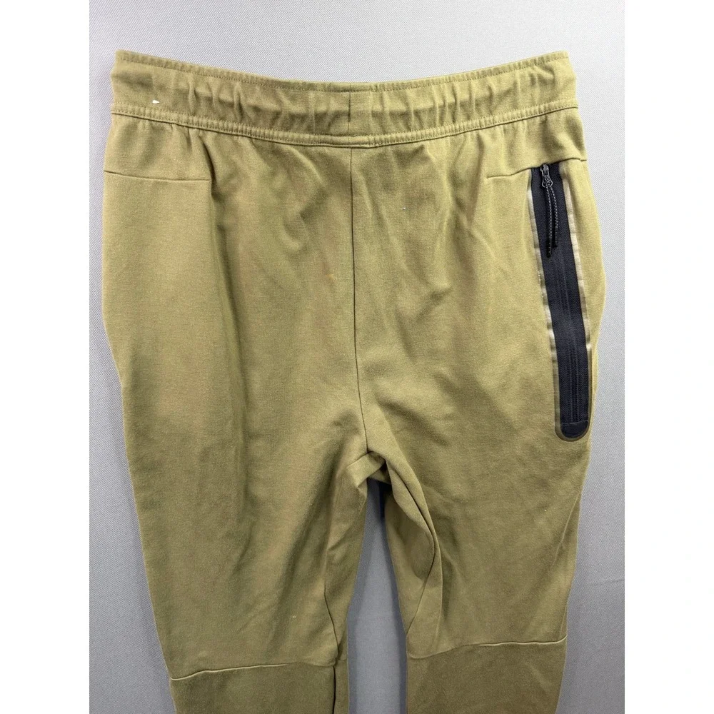 Nike Tech Fleece Tracksuit Mens Olive Green Full Zip Hoodie Joggers Set‎ M